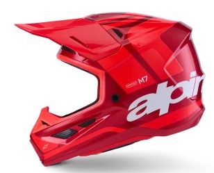 Motocross helmet ALPINESTARS SM7 CORE RED-GLOSS