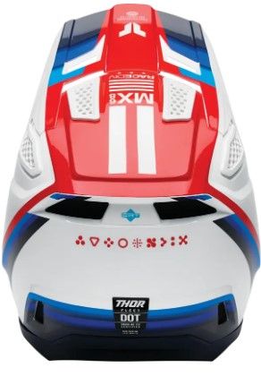 Cască motocross THOR FLEET DEFY WHITE/RD/BLUE