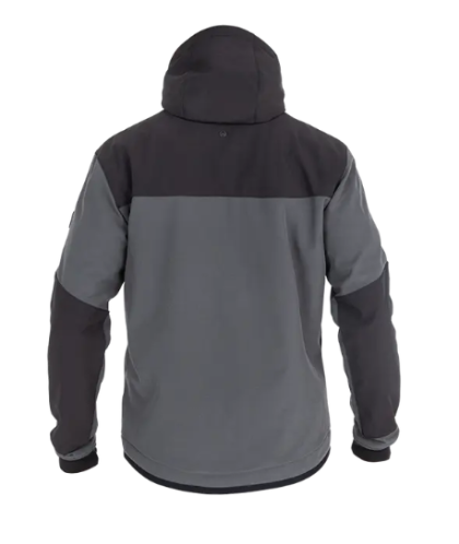 Jachetă textilă JOHN DOE HOOD XTM V3 RIP STOP SOFTSHELL GRI/NEGRU