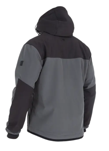 Jachetă textilă JOHN DOE HOOD XTM V3 RIP STOP SOFTSHELL GRI/NEGRU