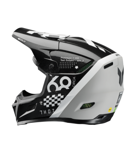 Casca Motocross THOR REFLEX SPORT RIOT BLACK/WHITE MIPS