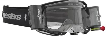 ALPINESTARS VISION 8 AMBER ROLL-OFF BK/SLVR motocross goggles