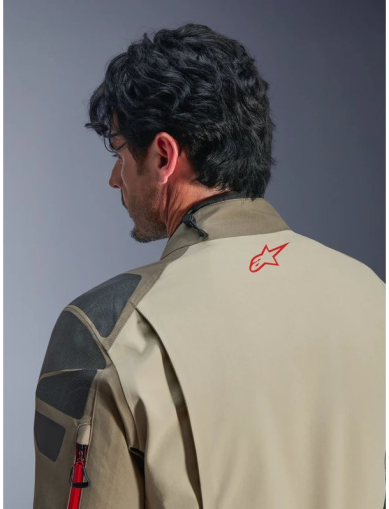 Motorcycle jacket ALPINESATSR Nazca 3L GTX Brown