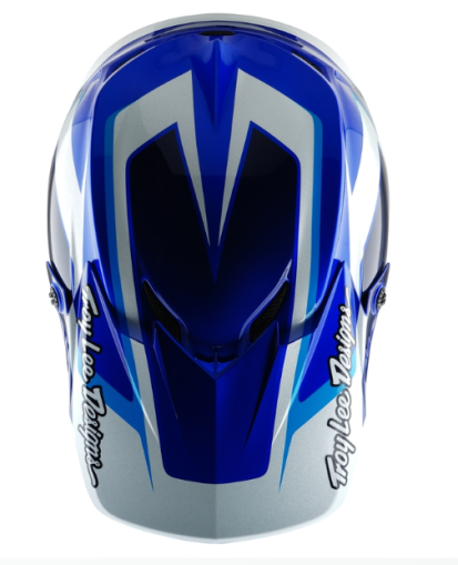 Cască motocross pentru copii TROY LEE DESIGNS GP Shutter - Albastră/Alb