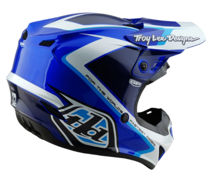 Cască motocross pentru copii TROY LEE DESIGNS GP Shutter - Albastră/Alb