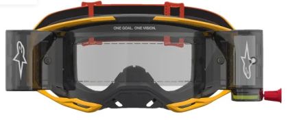 ALPINESTARS VISION 8 AMBER ROLL-OFF Motocross Goggles YLW/RD/BK