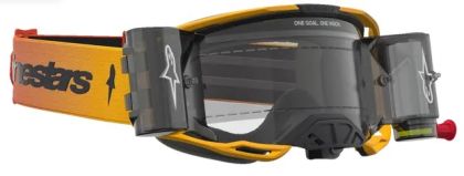 ALPINESTARS VISION 8 AMBER ROLL-OFF Motocross Goggles YLW/RD/BK