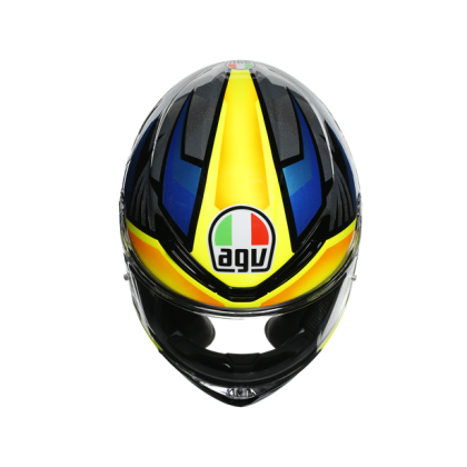 CASCA AGV K-6 S JOAN NEGRA/ALBASTRU/GALBEN