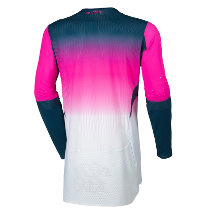Tricou motocross O'NEAL PRODIGY FIVE FIVE BLEUMARIN/ALB/ROZ