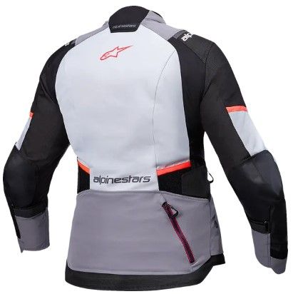 Γυναικείο μπουφάν ALPINESTARS Stella Andes v4 Drystar® σε γκρι/μαύρο/κοραλί χρώμα