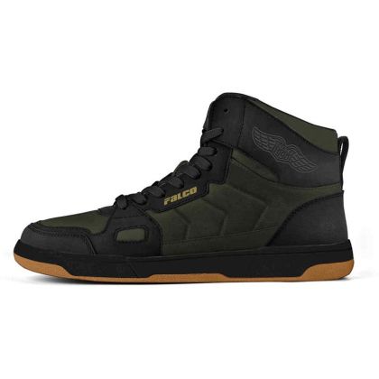Ghete moto dama FALCO HARLEM ARMY GREEN