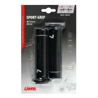 Manere moto Sport-Grip gri 90579