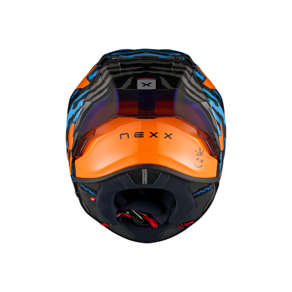 Helmet NEXX X.R3R ZIGER ORANGE/BLUE