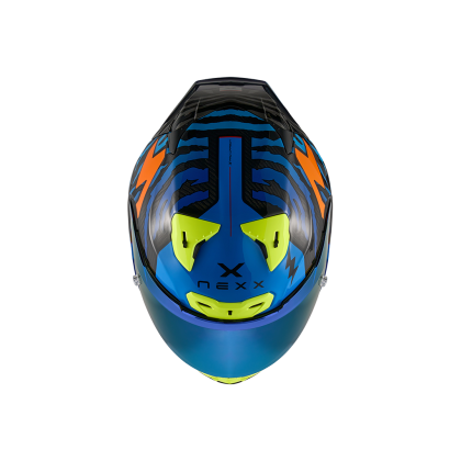Helmet NEXX X.R3R ZIGER ORANGE/BLUE