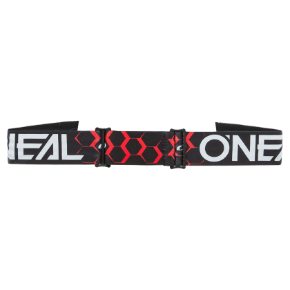 Мотокрос очила O'NEAL B-33 HEXA BLACK/RED - RADIUM RED V.26