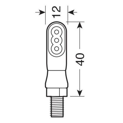 Ένδειξη μοτοσικλέτας LED NANO 90476