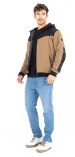 Jachetă textilă JOHN DOE HOOD XTM V3 RIP STOP SOFTSHELL DESERT/NEGRU
