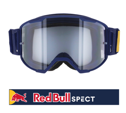Motocross goggles Spect Red Bull Strive Double lens Blue clear