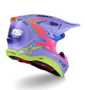 Motocross Helmet ALPINESTARS S-M10 JETT PURPLE/PINK