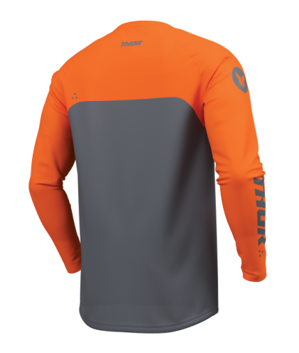 Motocross Jersey THOR RIDEMODE MENACE ORANGE/CHAR