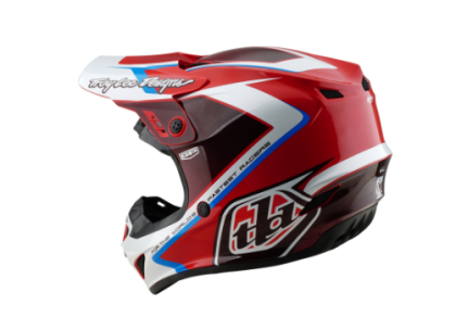 Κράνος Motocross TROY LEE DESIGNS GP Shutter - Κόκκινο/Λευκό