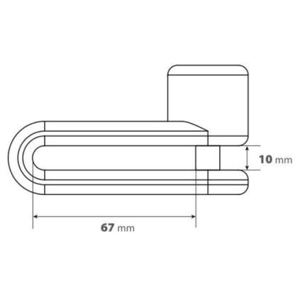 Заключвалка диск Pinch XL Ø 10mm black 91565