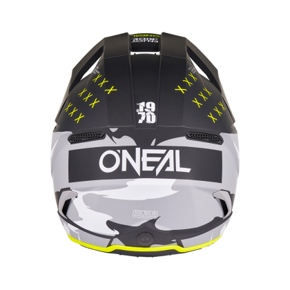 Motocross helmet O'NEAL 3SERIES HEAT BLACK/GRAY V.27
