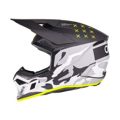 Motocross helmet O'NEAL 3SERIES HEAT BLACK/GRAY V.27