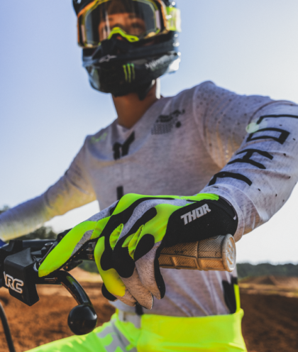 THOR SPORTMODE RIOT ACID motocross gloves