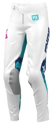 Дамски мотокрос брич THOR WMN LAUNCHMODE BLEACH WHT/AQ