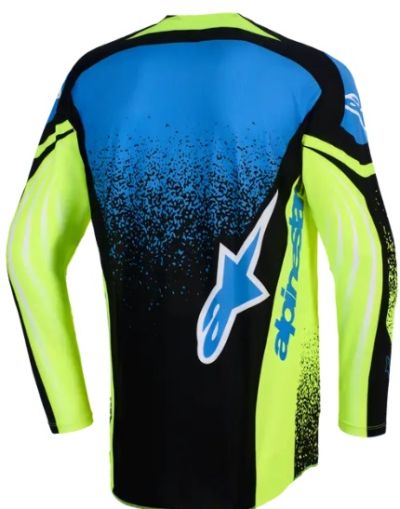Tricou motocross Alpinestars TECHSTAR NOMUR BLEUMARIN/GALBEN/ALBASTRU