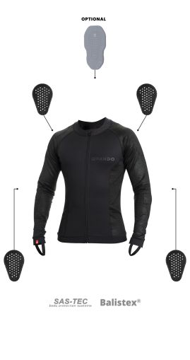 Текстилно яке Pando Moto Shell UH 03 Black