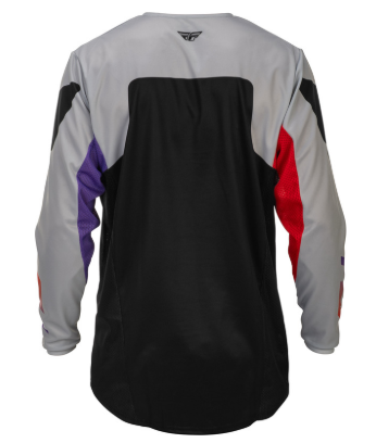 Tricou motocross FLY RACING Kinetic - Gri/Roșu/Mov/Negru
