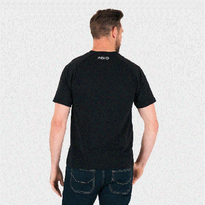Tricou moto KNOX HERITAGE RACE NEGRU