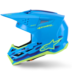 Κράνος μοτοκρός ALPINESTARS SM3 FORCE CYAN