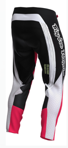 Παντελόνι Motocross TROY LEE DESIGNS SE Pro Stripes - Υπέρυθρο Κόκκινο/Μαύρο