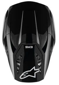 Κράνος μοτοκρός ALPINESTARS SM3 ΜΑΥΡΟ-ΓΥΑΛΙΣΤΕΡΟ