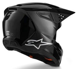Κράνος μοτοκρός ALPINESTARS SM3 ΜΑΥΡΟ-ΓΥΑΛΙΣΤΕΡΟ