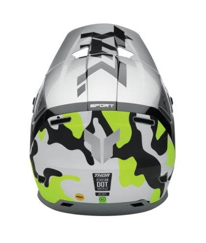 Casca motocross THOR REFLEX SPORT RIOT GREY/ACID MIPS