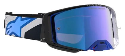 Ochelari Motocross ALPINESTARS SUPERTECH HITEN BLK BLUTHE BLU MIRROR-BLUE