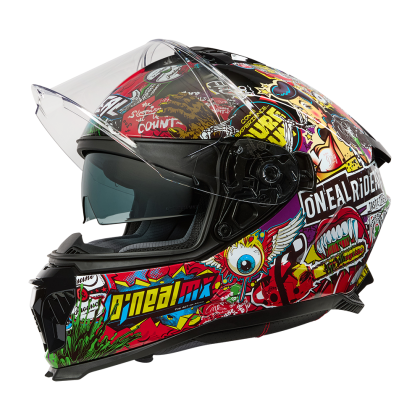 Helmet O'NEAL CHALLENGER CRANK BLACK/MULTI V.25