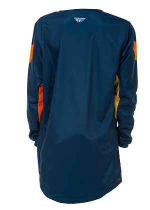 Tricou motocross copii FLY RACING Kinetic Jugend - Bleumarin/Portocaliu