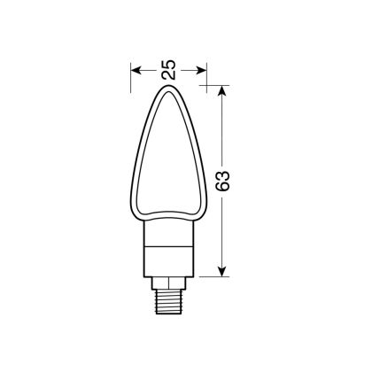 Ενδείξεις LED AROW2 BLACK – 90114