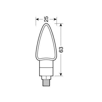 Indicatoare LED AROW2 CARBON – 90115