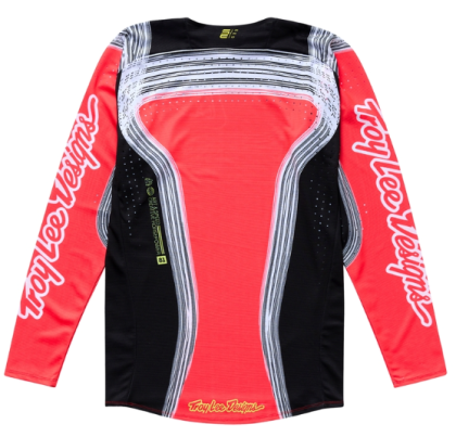 Motocross Jersey TROY LEE DESIGNS SE PRO Stripes Jersey - Infra Red/Black