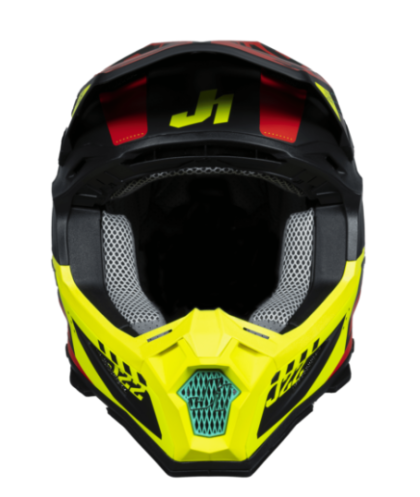 Mотокрос каска Just1 J-22 F Falcon Fluo Red/Yellow/Black 