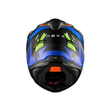 Cască de aventură NEXX Y.TRAVL PRIMAL BLUE NEON MATT