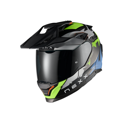 Cască de aventură NEXX Y.TRAVL PRIMAL NEON BLACK MATT