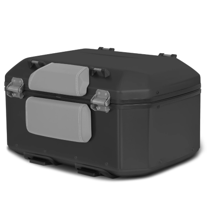 Geanta moto din aluminiu SHAD TR55 Pure Black Black - 55 litri