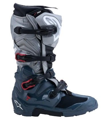 Μπότες ALPINESTARS TECH 7 Enduro Drystar® DK ΓΚΡΙ/ΚΟΚΚΙΝΟ